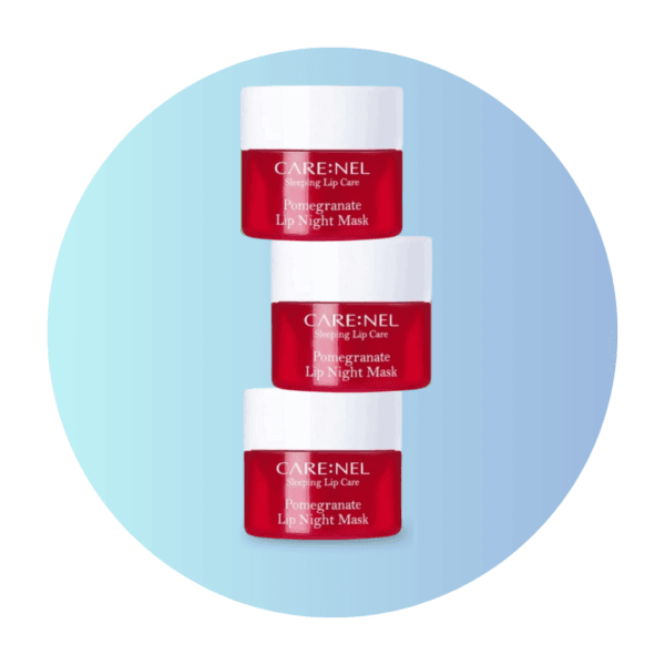 Naktinė lūpų kaukė Carenel Pomegranate, 3x5g