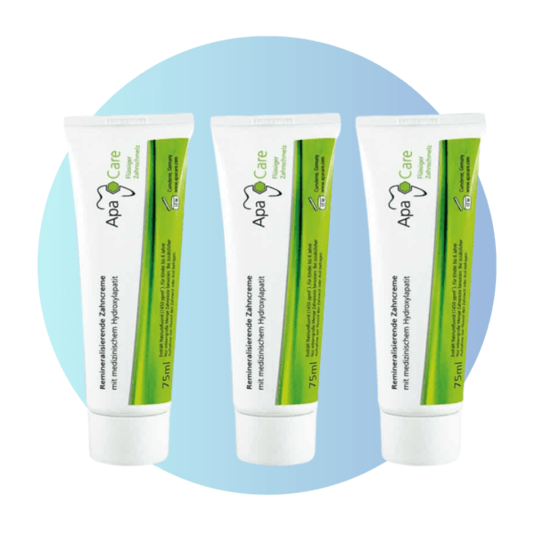 Remineralizuojamoji dantų pasta (3 VNT.) ApaCare, 75 ml