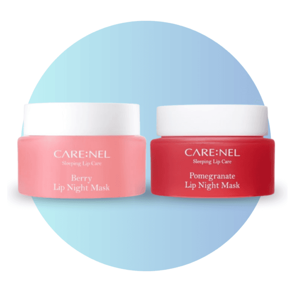 Naktinės lūpų kaukės Carenel Pomegranate ir Berry, 2x23g