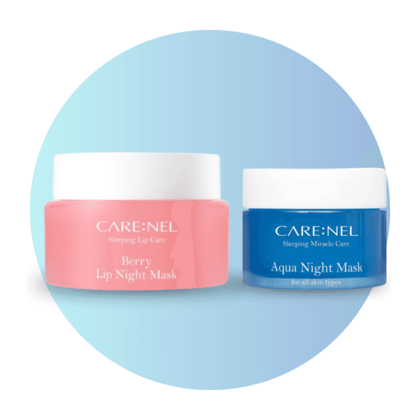 Naktinės lūpų ir veido kaukės Carenel, 23g ir 15ml