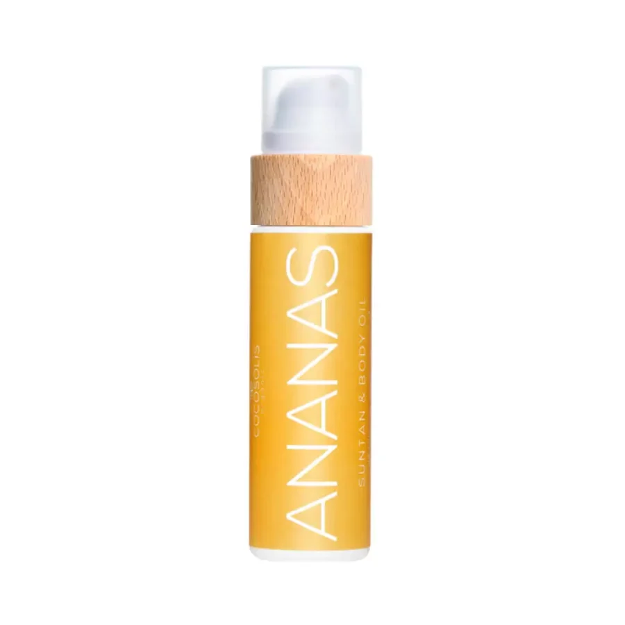 Organiškas įdegio aliejus kūnui Cocosolis ANANAS, 110 ml.
