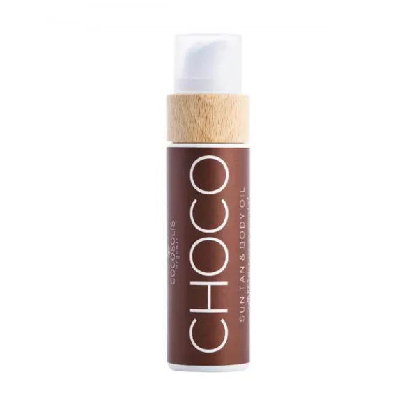 Organiškas įdegio aliejus kūnui Cocosolis CHOCO, 110 ml.
