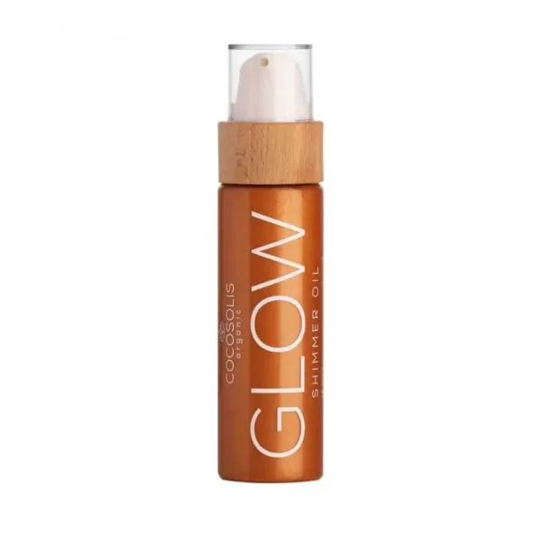 Natūralus žėrintis kūno aliejus Cocosolis GLOW, 110 ml.